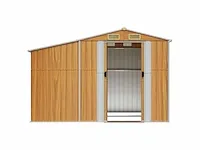 Lichtbruin tuinhuisje 277x192,5x179 cm gegalvaniseerd staal - afbeelding 11 van  12