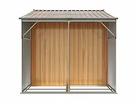 Lichtbruin tuinhuisje 277x192,5x179 cm gegalvaniseerd staal - afbeelding 12 van  12