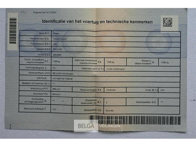 Lichte vracauto ford transis courier - afbeelding 21 van  22