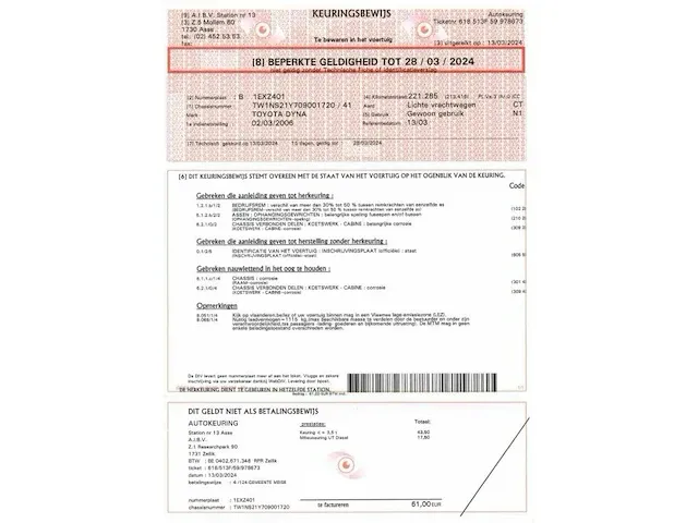Lichte vracht toyota dyna type d4d met vaste bak - afbeelding 8 van  22
