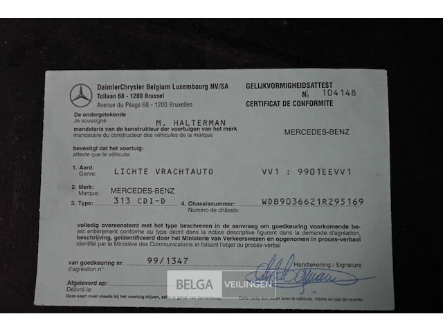 Lichte vrachtauto mercedes 313 cdi sprinter - afbeelding 20 van  28
