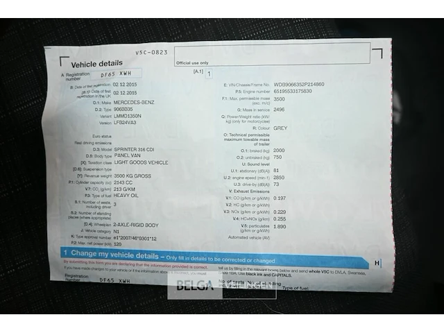 Lichte vrachtauto mercedes sprinter - afbeelding 13 van  16