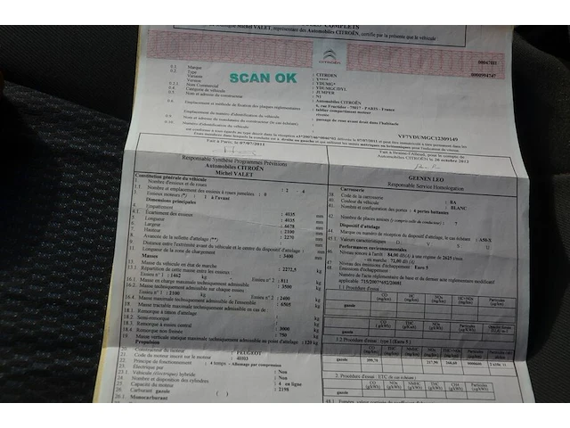 Lichte vrachtwagen citroen jumper met dubbele cabine en open laadbak, type: y, variant: ydumg, versie: ydumgc/dyl, chassisnummer: vf7ydumgc12309149, bouwjaar: 13/11/2012 met sleutel en boorddocumenten, werking onbekend - afbeelding 17 van  34