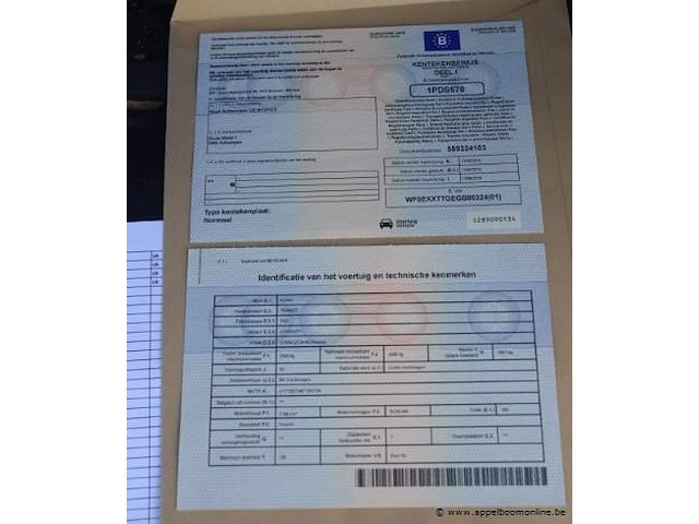 Lichte vrachtwagen ford transit, datum 1ste inschrijving 13/6/2016, chassisnummer wf0exxttgegb86324, km-stand keuring 30/6/25 54,419, euro 5b, kenteken + gelijkvormigheidsattest - afbeelding 13 van  13