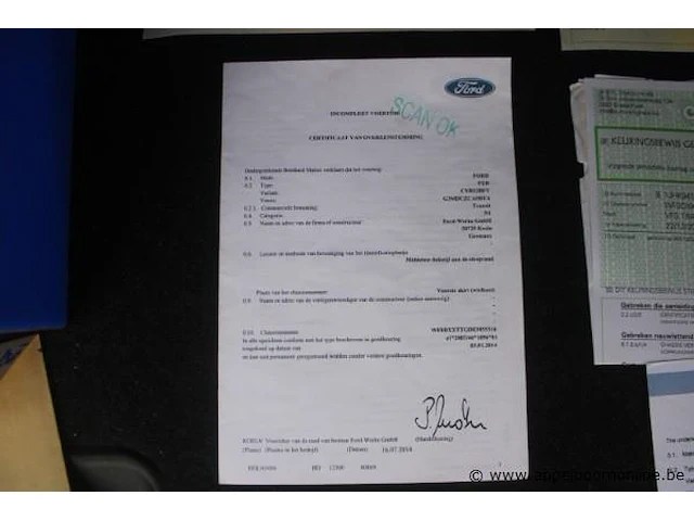 Lichte vrachtwagen ford transit, datum 1ste inschrijving 22/12/2014, chassisnummer wf0dxxttgdem55316, km-stand 39.355 - afbeelding 8 van  17