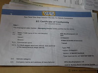 Lichte vrachtwagen ford transit, datum 1ste inschrijving 29/12/2014, chassisnummer wf0exxttgeft34251, 36725km, euro 5, diesel, kipper, co2 212, kenteken i+ii, gelijkvormigheidssattest - afbeelding 7 van  15