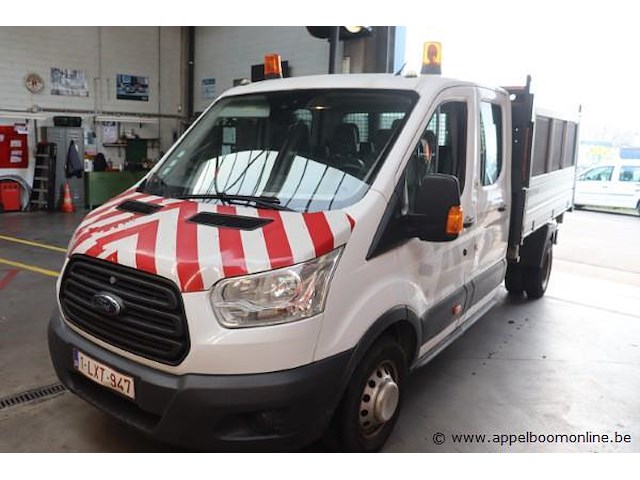 Lichte vrachtwagen ford transit, datum 1ste inschrijving 29/12/2014, chassisnummer wf0exxttgeft34251, 36725km, euro 5, diesel, kipper, co2 212, kenteken i+ii, gelijkvormigheidssattest - afbeelding 1 van  15