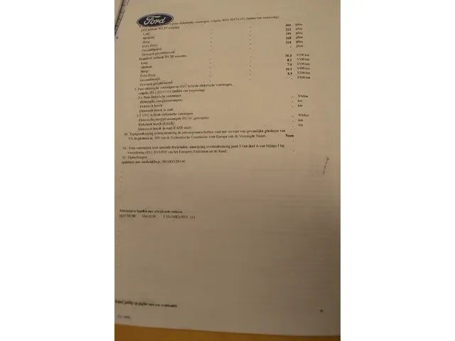 Lichte vrachtwagen ford transit, type fcd, variant bkfb1acx, versie f3fgcsaacafwc, ch.nr. wf0exxttrell34145, bouwjaar 16.02.2021, 4 zomerbanden michelin (sleutel en alle boorddocumenten) (20,23) - afbeelding 33 van  45