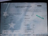 Lichte vrachtwagen iveco 354n, datum 1te inschrijving 22/12/2015, chassisnummer zcfc335a205071929, km-stand 76.806,cng - afbeelding 7 van  19