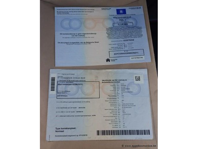 Lichte vrachtwagen iveco 35s, datum1ste inschrijving 7/12/2015, chassisnummer zcgfc335ax05066039, 55410km, euro vi, cng, c02 247, kenteken i+ii, gelijkvormigheidssattest - afbeelding 3 van  16