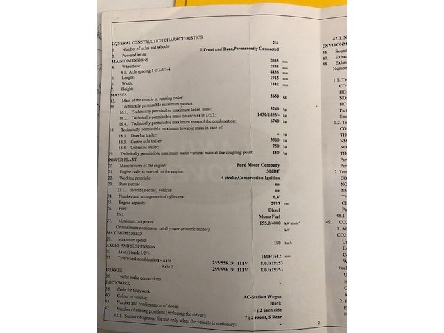 Lichte vrachtwagen landrover discovery 4, type la, variant s4kq2f, versie d7o1, ch.nr. sallaaam4ba564102, bouwjaar 14.04.2011 (sleutel, boorddocumenten: inschrijvingsbewijs deel i en gelijkvormigheidsattest) - afbeelding 27 van  41