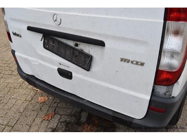 Lichte vrachtwagen mercedes, vito, datum eerste inschrijving ngk, kw ngk, wdf63960113605452, kilometerstand 425404km, 1 sleutel, geen boorddocumenten - afbeelding 4 van  16