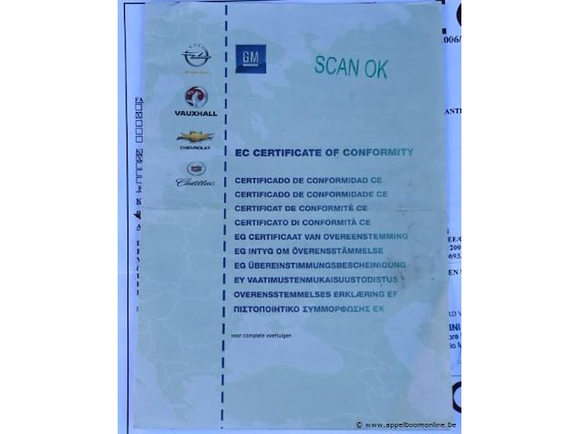 Lichte vrachtwagen opel movano, datum 1ste inschrijving 5/12/2014, chassisnummer w0lmsp6u6fb067429, dubbel cabine, km-stand keuring op 12/24 35,627, euro 5b, diesel, co2 248, kenteken i+ii, gelijkvormigheidssattest - afbeelding 3 van  13