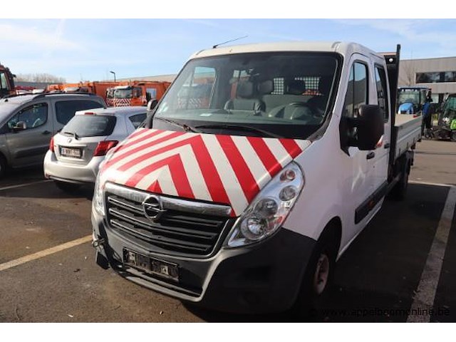 Lichte vrachtwagen opel movano, datum 1ste inschrijving 5/12/2014, chassisnummer w0lmsp6u6fb067429, dubbel cabine, km-stand keuring op 5/25 38,187, euro 5b, diesel, co2 248, kenteken i+ii, gelijkvormigheidssattest - afbeelding 1 van  13