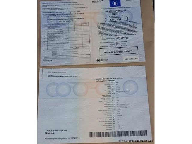 Lichte vrachtwagen opel movano, datum 1ste inschrijving 5/12/2014, chassisnummer w0lmsp6u6fb067429, dubbel cabine, km-stand keuring op 5/25 38,187, euro 5b, diesel, co2 248, kenteken i+ii, gelijkvormigheidssattest - afbeelding 13 van  13