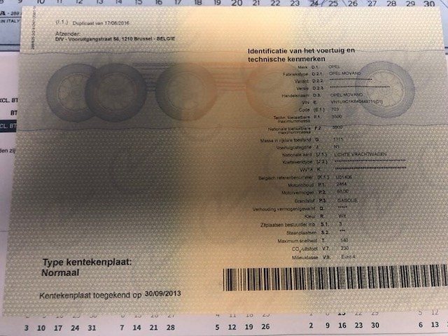 Lichte vrachtwagen opel movano meubelbak met laadklep, type u9c1k6, ch.nr. vn1u9c1k640449711, bouwjaar 30.01.2009 (sleutels en alle boorddocumenten) - afbeelding 17 van  31