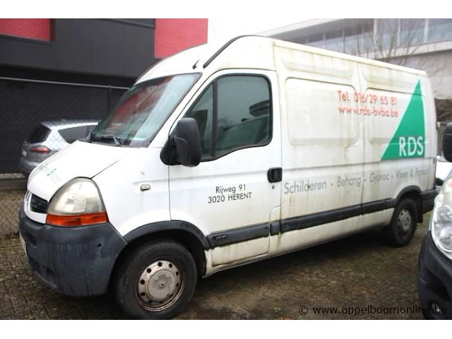 Lichte vrachtwagen renault master, diesel, 2464cm³, 88kw, 1e inschr 12/3/07, vf1fdb1h636828405, 275177km, co²-uitstoot ng, euro4, kenteken i (ii ontbeekt),gelijkvormigheidsattest,keuring tot 27/6/24, 1sleutel - afbeelding 1 van  18