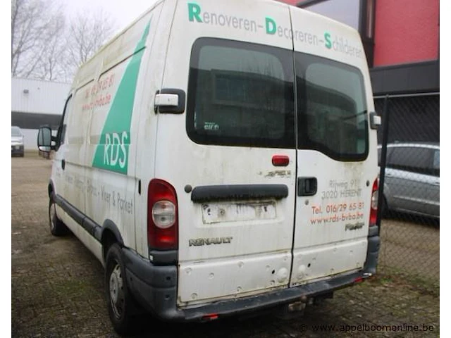 Lichte vrachtwagen renault master, diesel, 2464cm³, 88kw, 1e inschr 12/3/07, vf1fdb1h636828405, 275177km, co²-uitstoot ng, euro4, kenteken i (ii ontbeekt),gelijkvormigheidsattest,keuring tot 27/6/24, 1sleutel - afbeelding 12 van  18