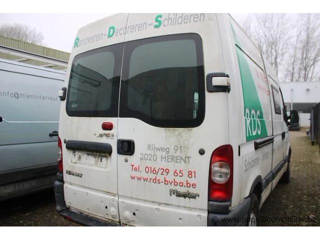 Lichte vrachtwagen renault master, diesel, 2464cm³, 88kw, 1e inschr 12/3/07, vf1fdb1h636828405, 275177km, co²-uitstoot ng, euro4, kenteken i (ii ontbeekt),gelijkvormigheidsattest,keuring tot 27/6/24, 1sleutel - afbeelding 14 van  18