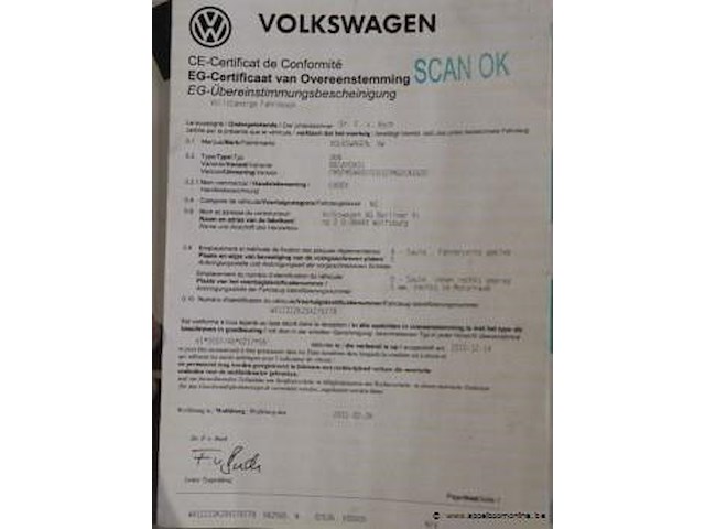 Lichte vrachtwagen volkswagen caddy, datum 1ste inschrijving 18/03/2011, chassisnummer wv1zzz2kzbx276778, km-stand, euro 5, diesel - afbeelding 10 van  10