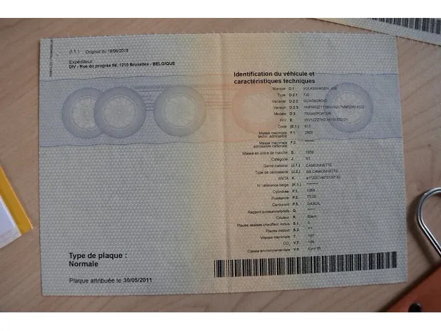Lichte vrachtwagen volkswagen transporter, type 7j0, variant gcxgb280x0, versie nnfm52z1116nvr217mmg3rl6323, ch.nr. wv1zzz7hzjh155330, bj. 19.06.2018 (sleutel en alle boorddocumenten) - afbeelding 17 van  38