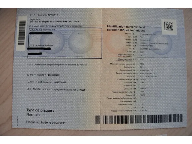 Lichte vrachtwagen volkswagen transporter, type 7j0, variant gcxgb280x0, versie nnfm52z1116nvr217mmg3rl6323, ch.nr. wv1zzz7hzjh155330, bj. 19.06.2018 (sleutel en alle boorddocumenten) - afbeelding 18 van  38