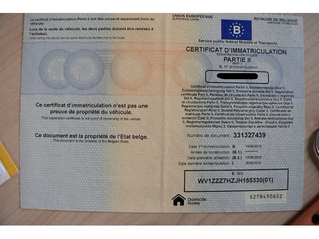 Lichte vrachtwagen volkswagen transporter, type 7j0, variant gcxgb280x0, versie nnfm52z1116nvr217mmg3rl6323, ch.nr. wv1zzz7hzjh155330, bj. 19.06.2018 (sleutel en alle boorddocumenten) - afbeelding 19 van  38