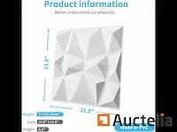 Lichtgewicht en resistente 3d pvc wand panelen - afbeelding 3 van  5