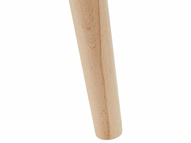 Lichtgrijze bloempot met houten poten 33 cm - afbeelding 6 van  7
