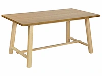 Lichthouten eettafel 160 x 90 cm - afbeelding 2 van  6