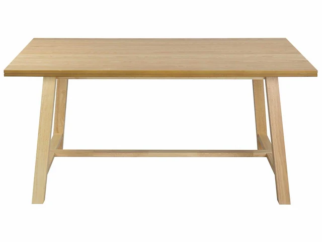 Lichthouten eettafel 160 x 90 cm - afbeelding 3 van  6