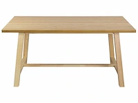 Lichthouten eettafel 160 x 90 cm - afbeelding 3 van  6