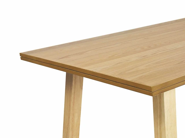 Lichthouten eettafel 160 x 90 cm - afbeelding 4 van  6