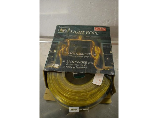 Lichtsnoer geel 25m - afbeelding 2 van  3