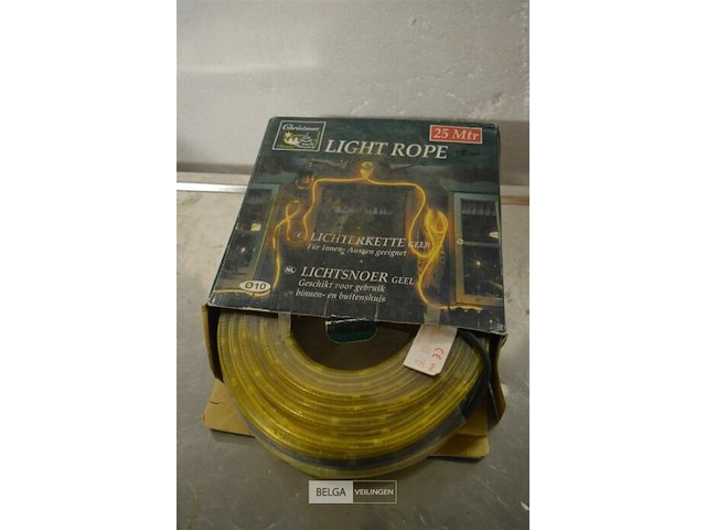 Lichtsnoer geel 25m - afbeelding 1 van  3