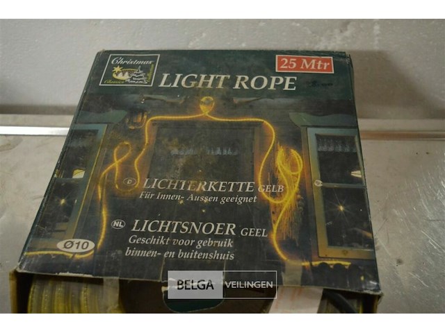 Lichtsnoer geel 25m - afbeelding 3 van  3