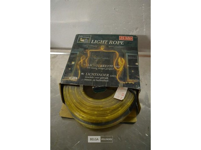 Lichtsnoer geel 25m - afbeelding 1 van  3