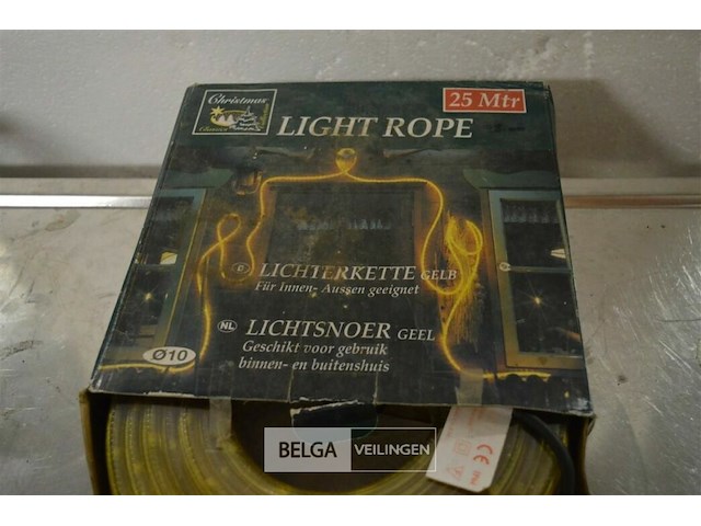Lichtsnoer geel 25m - afbeelding 3 van  3
