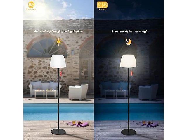 Licmic staande lamp op zonne-energie - afbeelding 2 van  5