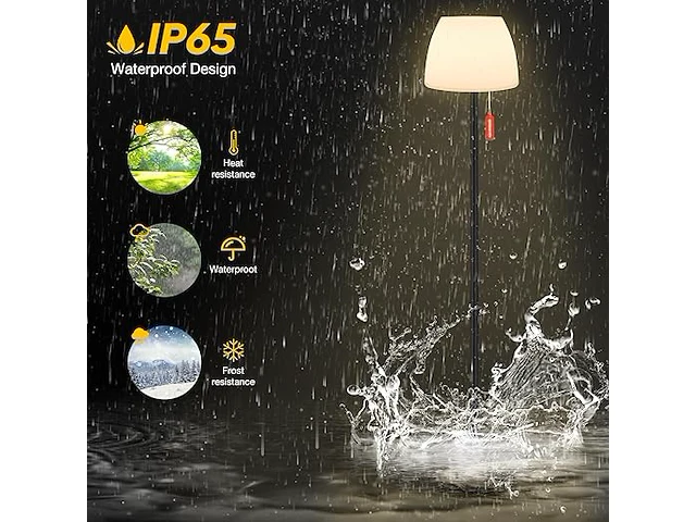 Licmic staande lamp op zonne-energie - afbeelding 4 van  5