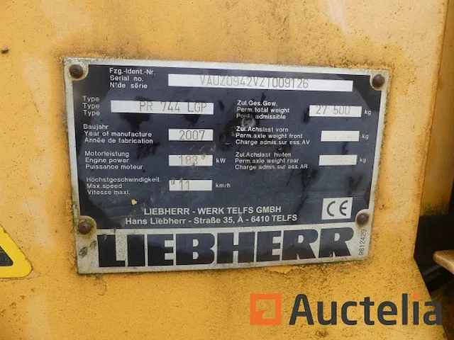 Liebherr bull pusher pr 744 lgp - afbeelding 4 van  17