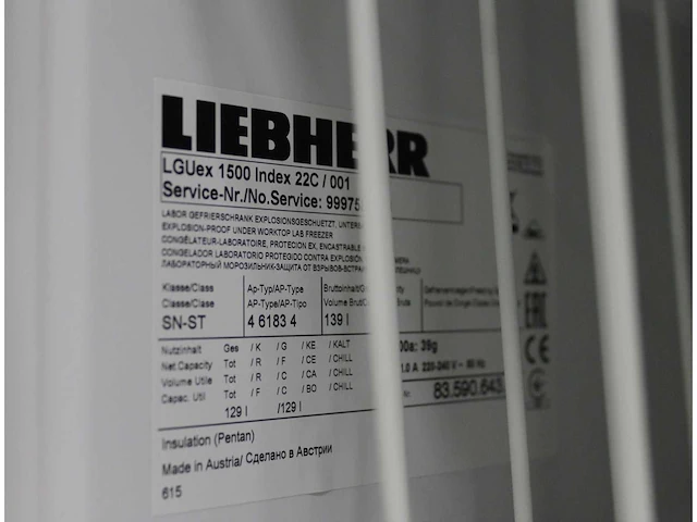 Liebherr lguex 1500 mediline laboratory freezer - afbeelding 3 van  4