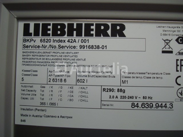 Liebherr profiline bgp65 bakkerij koelkast - afbeelding 2 van  4