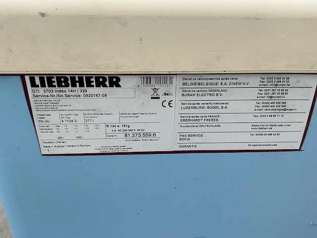Liebherr vrieskoffer - afbeelding 12 van  14