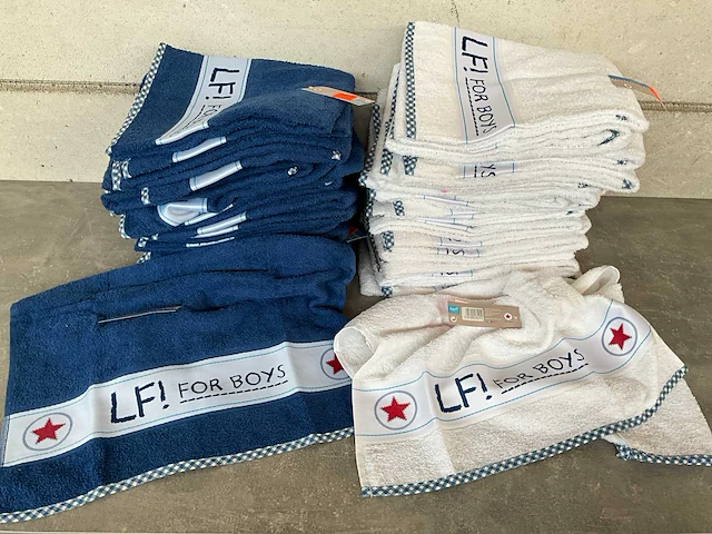Lief! baby/kinder badhanddoek jongens (36x) - afbeelding 1 van  7