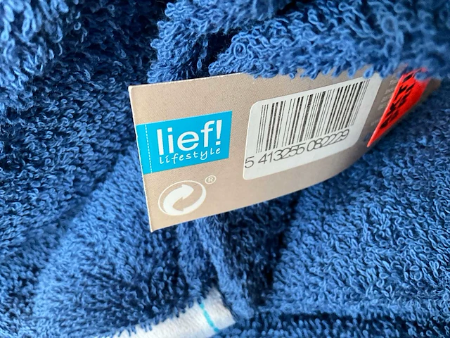 Lief! baby/kinder badhanddoek jongens (36x) - afbeelding 4 van  7
