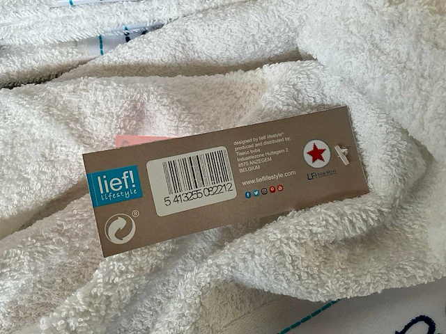 Lief! baby/kinder badhanddoek jongens (36x) - afbeelding 6 van  7