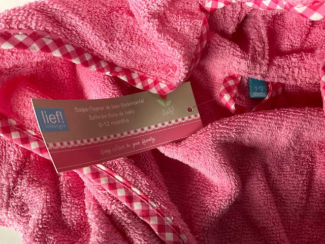 Lief! badjas meisjes 0-12 maanden (15x) - afbeelding 3 van  5