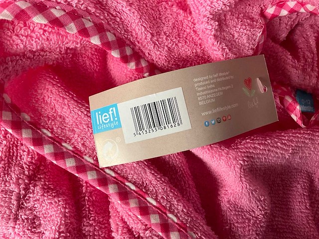 Lief! badjas meisjes 0-12 maanden (15x) - afbeelding 4 van  5