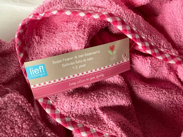 Lief! badjas meisjes 1-2 jaar (7x) - afbeelding 3 van  5